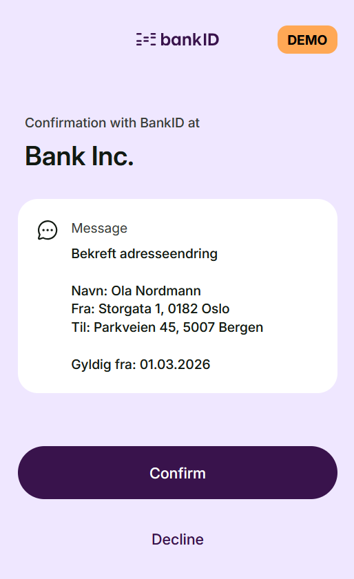 VerifiedConfirmation